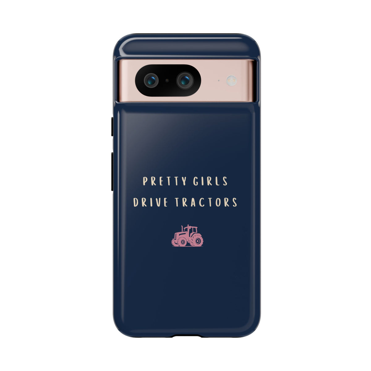 Navy & Pink 'Pretty Girls Drive Tractors' Case