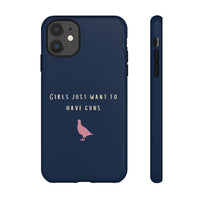 Navy & Pink 'Girls Just Want To Have Guns' Case (Partridge)