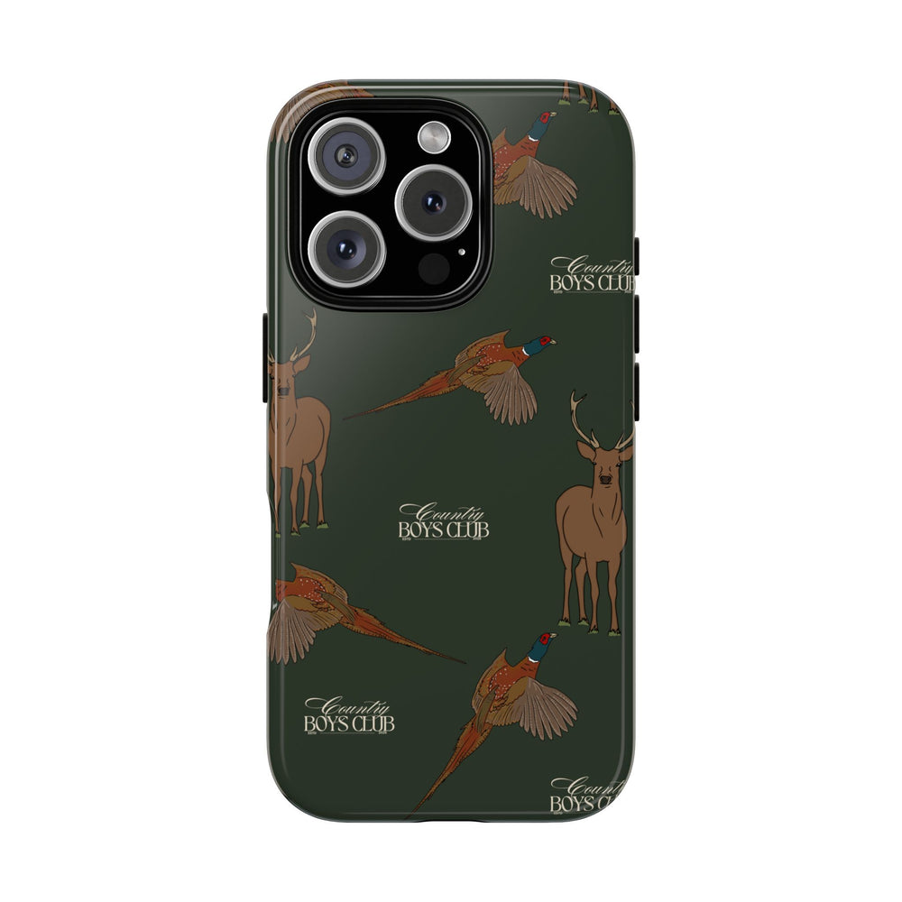 Field Green 'Boys Stags & Pheasants' Case  | CBC x Country Cases