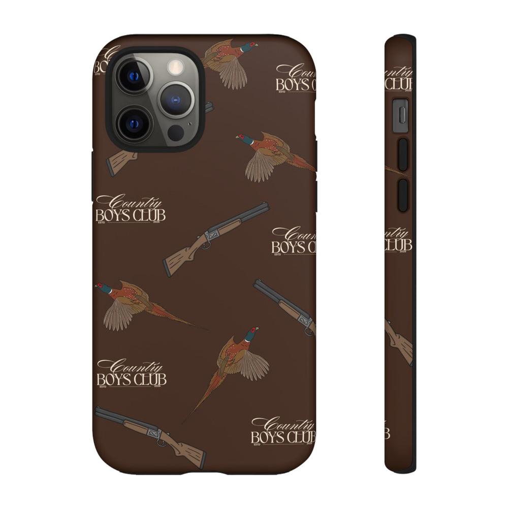 Chestnut Brown 'Boys Pheasants & Shotguns' Case  | CBC x Country Cases