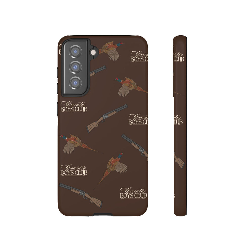 Chestnut Brown 'Boys Pheasants & Shotguns' Case  | CBC x Country Cases