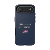Navy & Pink "Chronically Overhorsed" Case