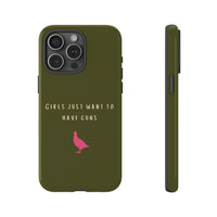 Green & Pink 'Girls Just Want To Have Guns' Case (Partridge)