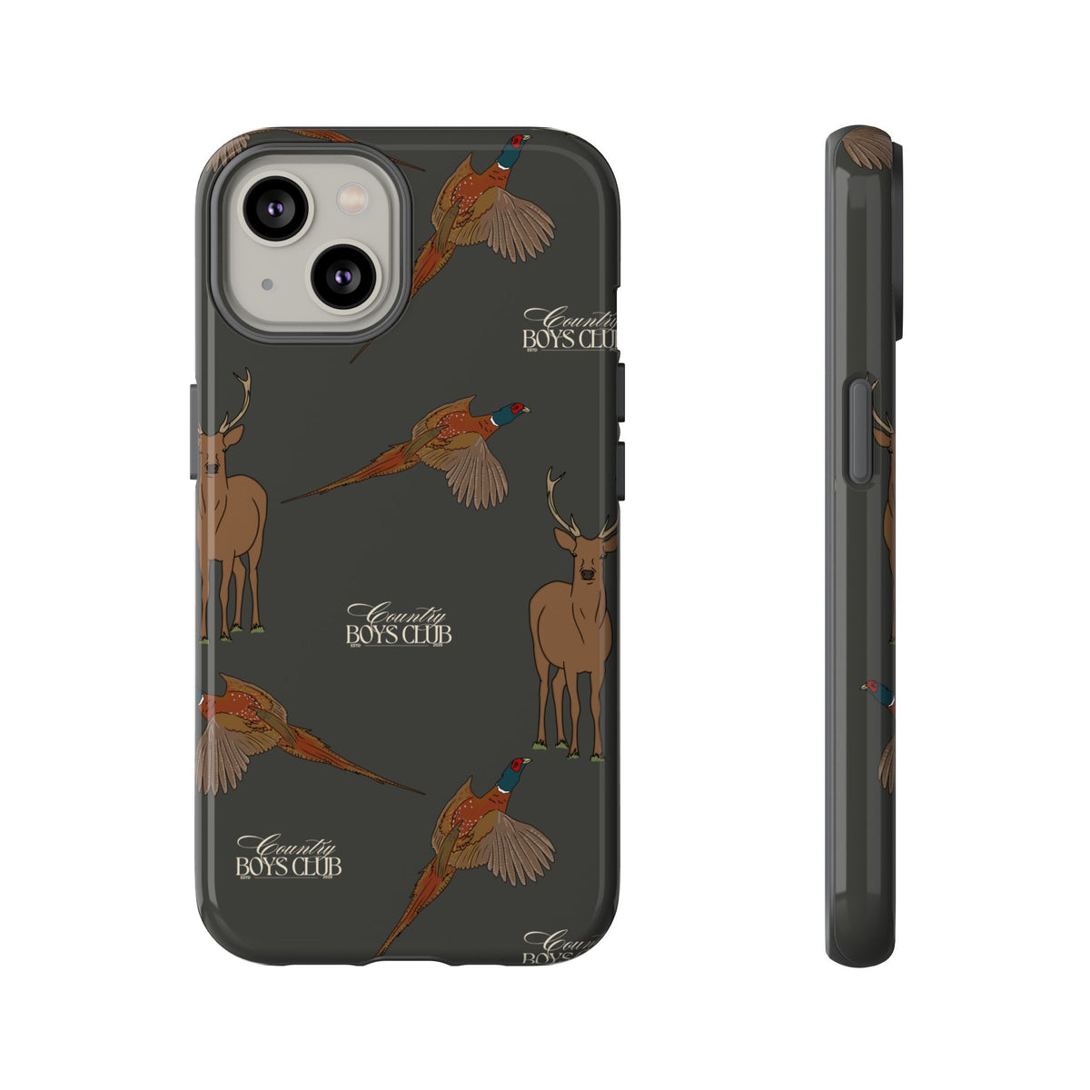 Charcoal 'Boys Stags & Pheasants' Case  | CBC x Country Cases