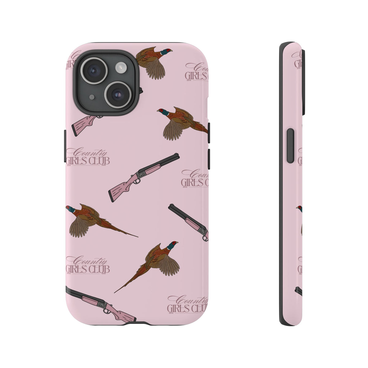Pink 'Girls Pheasants & Shotguns' Case  | CGC x Country Cases