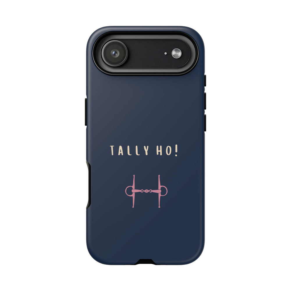 Navy & Pink 'Tally Ho!' (Snaffle)