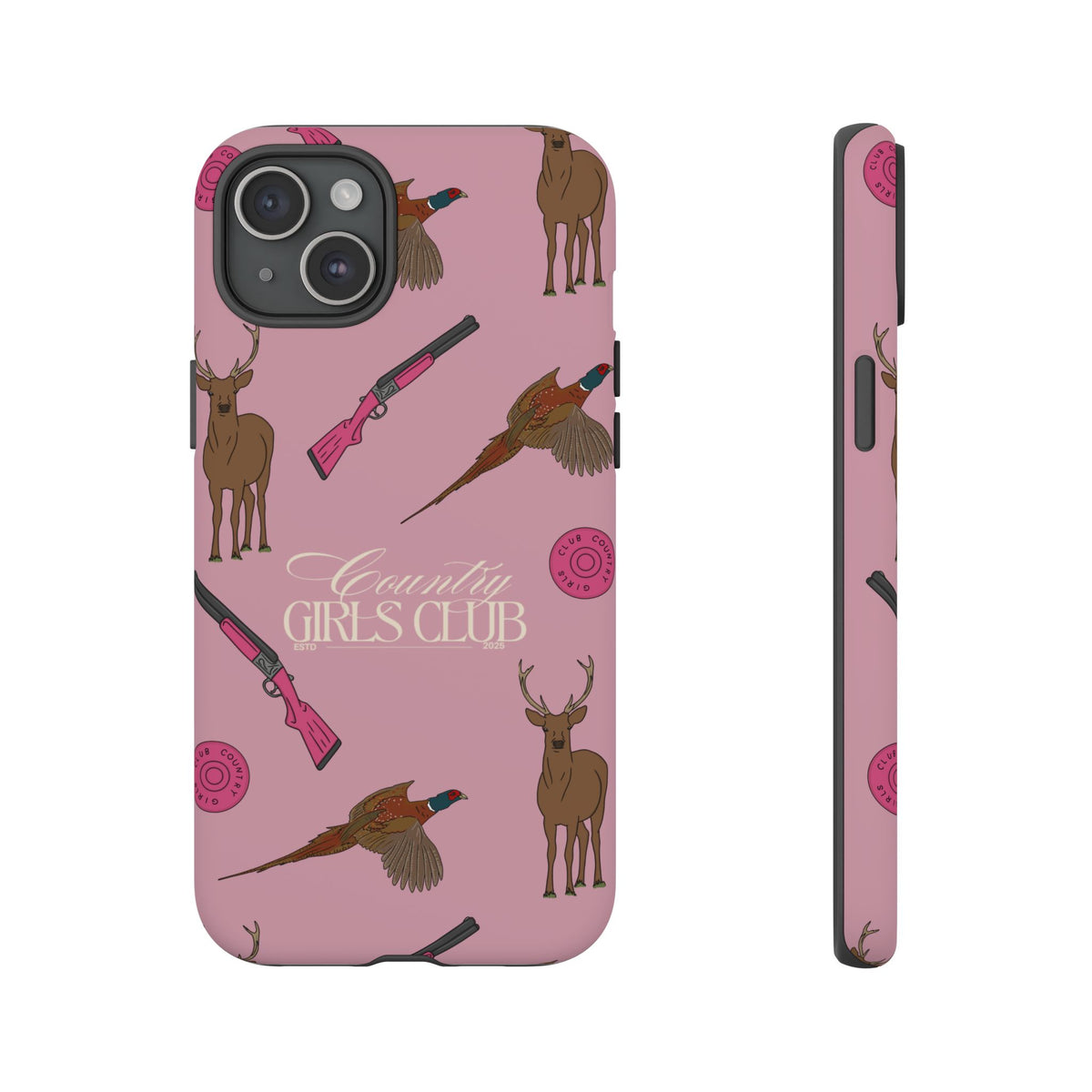 Dusty Pink 'Girls Love Guns' Case  | CGC x Country Cases