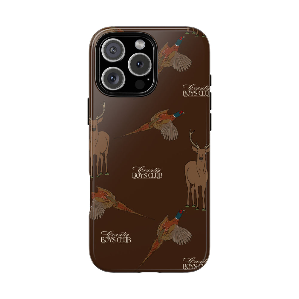 Chestnut Brown 'Boys Stags & Pheasants' Case  | CBC x Country Cases