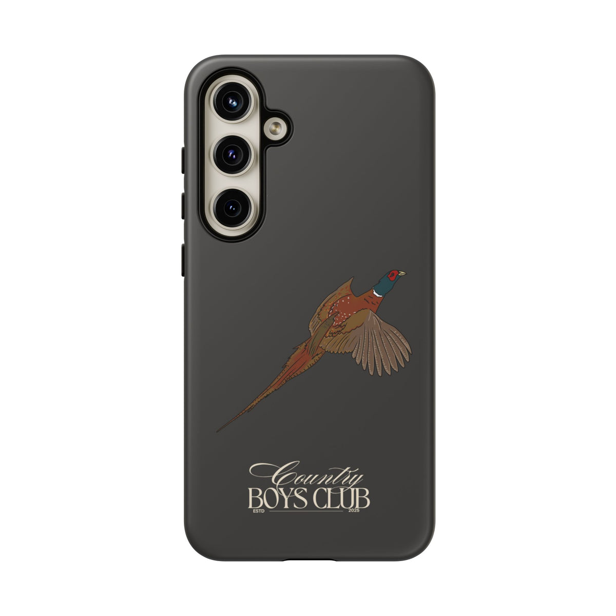 Charcoal 'Country Boys Club Pheasant' Case  | CGC x Country Cases