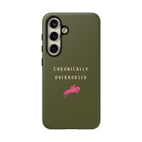Green & Pink Chronically Overhorsed Case