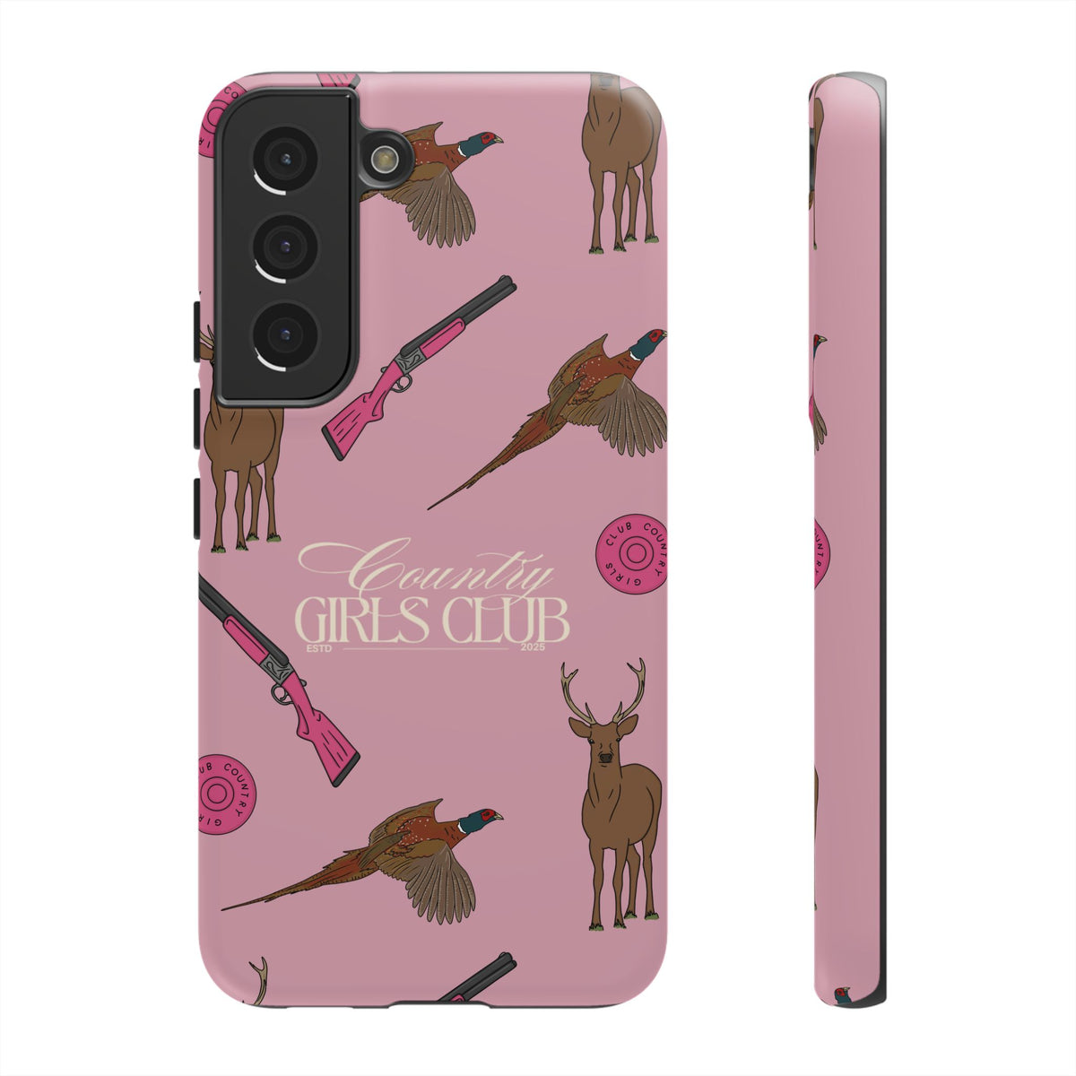 Dusty Pink 'Girls Love Guns' Case  | CGC x Country Cases