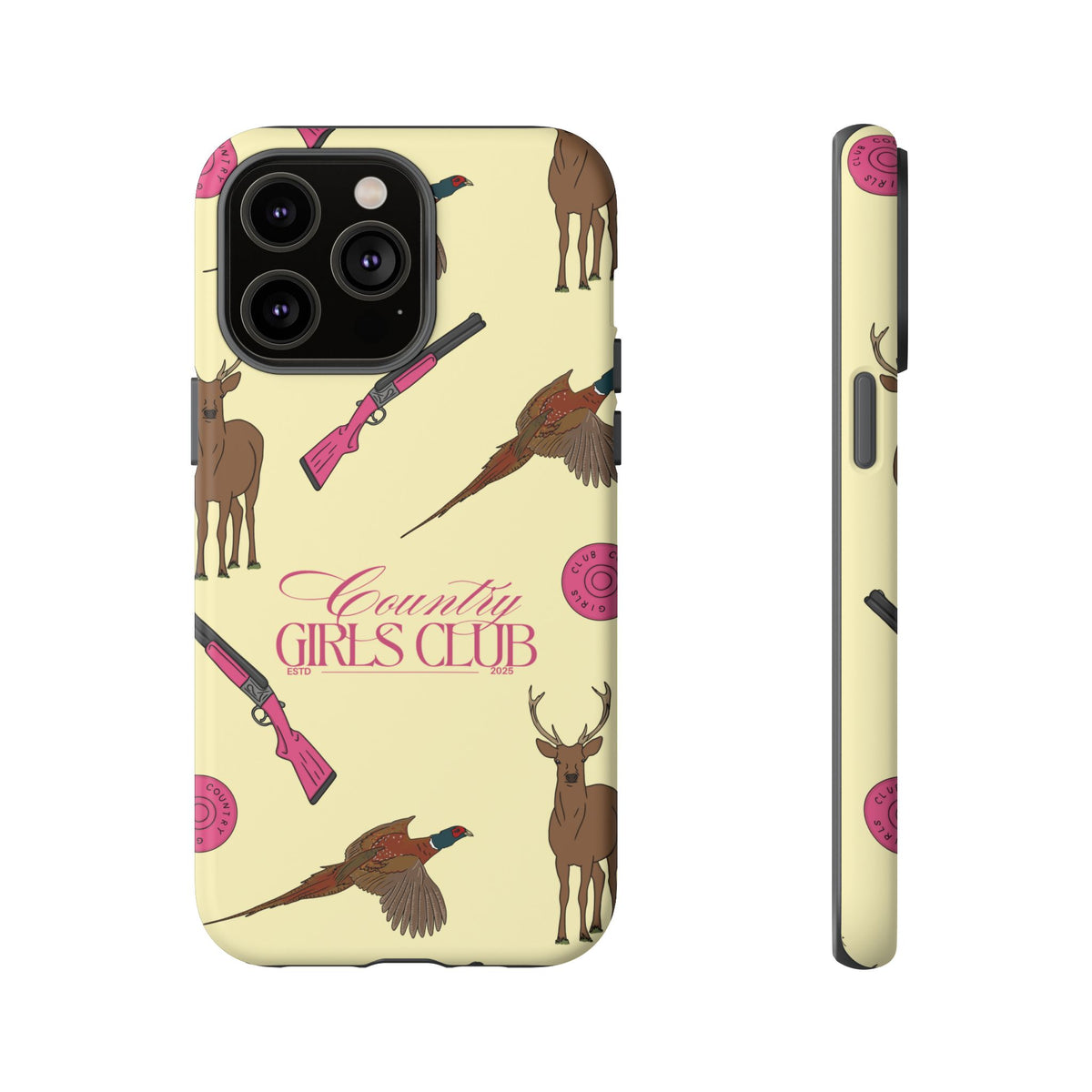 Butter Yellow 'Girls Love Guns' Case  | CGC x Country Cases