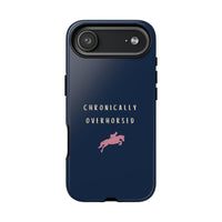 Navy & Pink "Chronically Overhorsed" Case