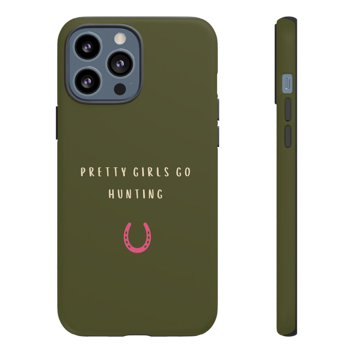 Green & Pink 'Pretty Girls Go Hunting' (Horse Shoe)