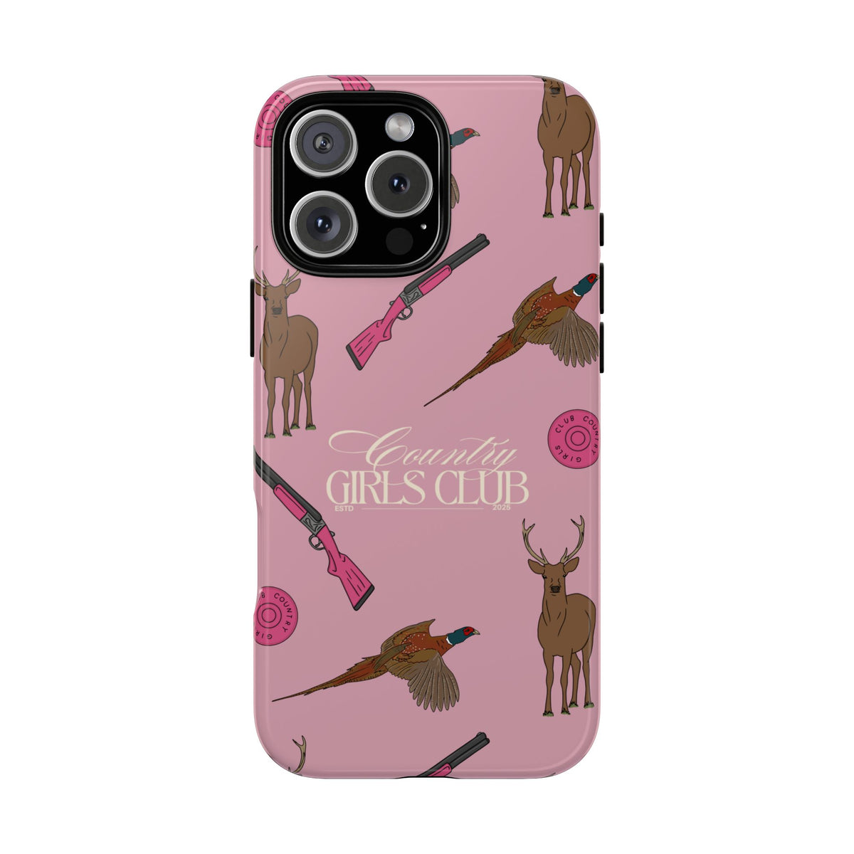 Dusty Pink Girls Love Guns Case  | CGC x Country Cases