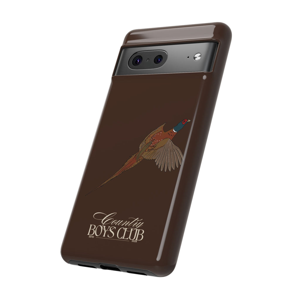Chestnut Brown 'Country Boys Club Pheasant' Case  | CBC x Country Cases