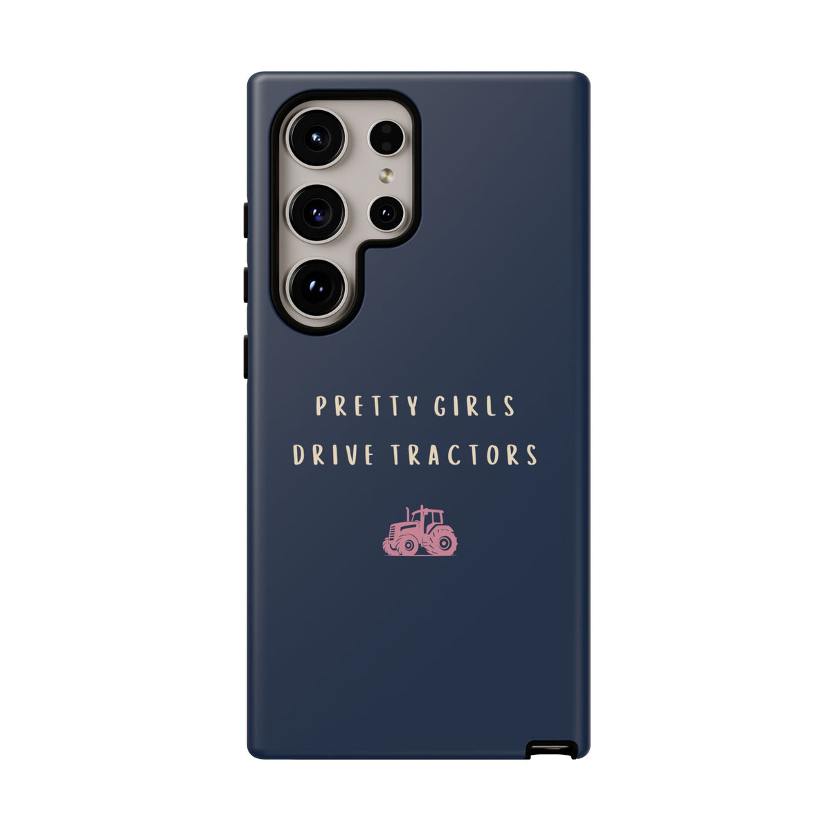 Navy & Pink 'Pretty Girls Drive Tractors' Case