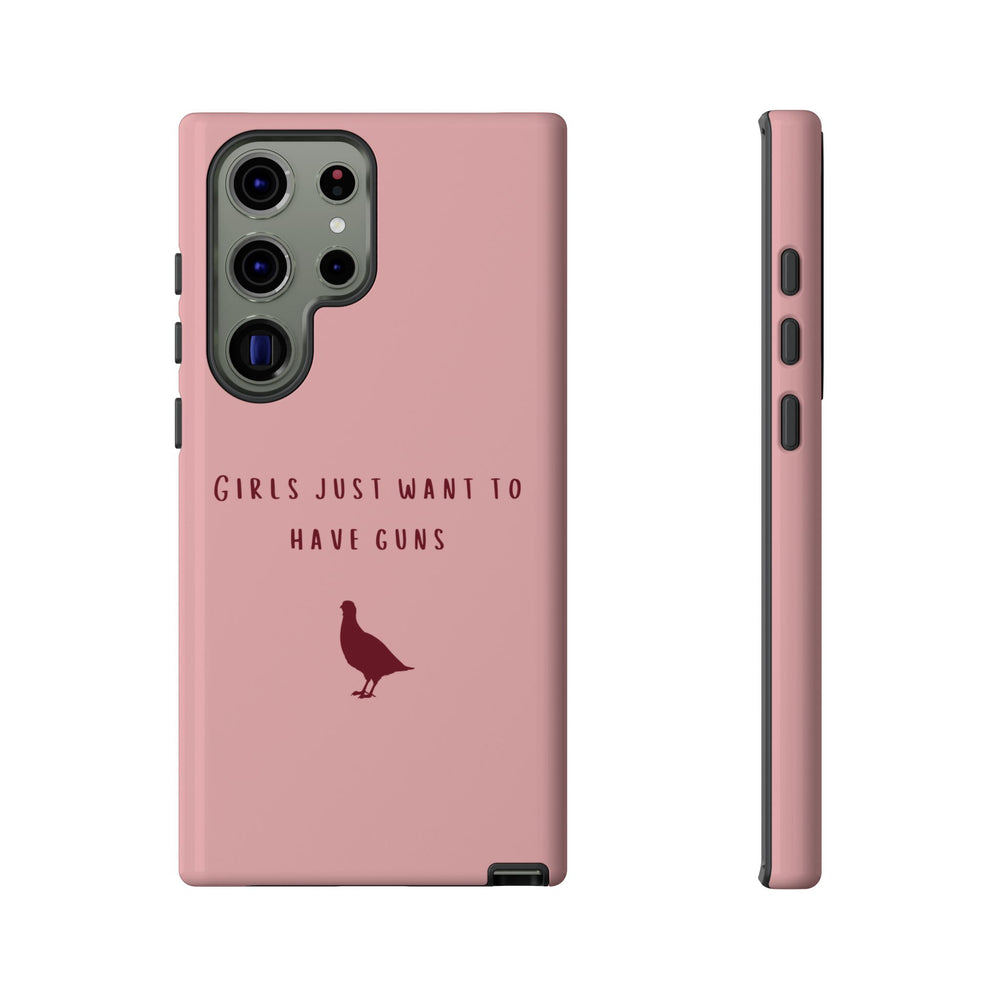 Pink & Burgundy 'Girls Just Want To Have Guns' Case (Partridge)