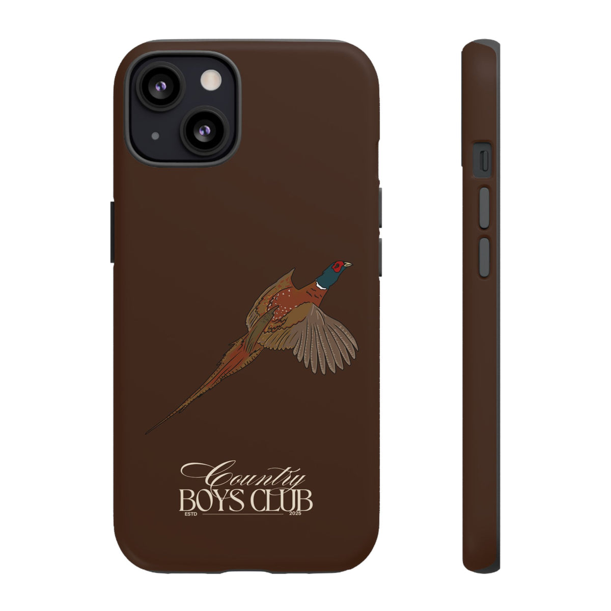 Chestnut Brown 'Country Boys Club Pheasant' Case  | CBC x Country Cases