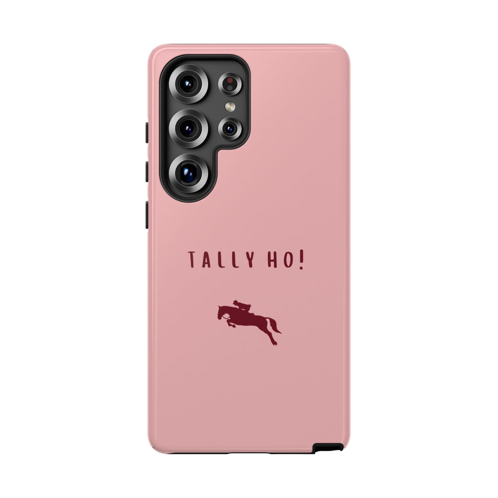 Pink & Burgundy 'Tally Ho!' (Horse) Case