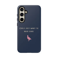 Navy & Pink 'Girls Just Want To Have Guns' Case (Partridge)