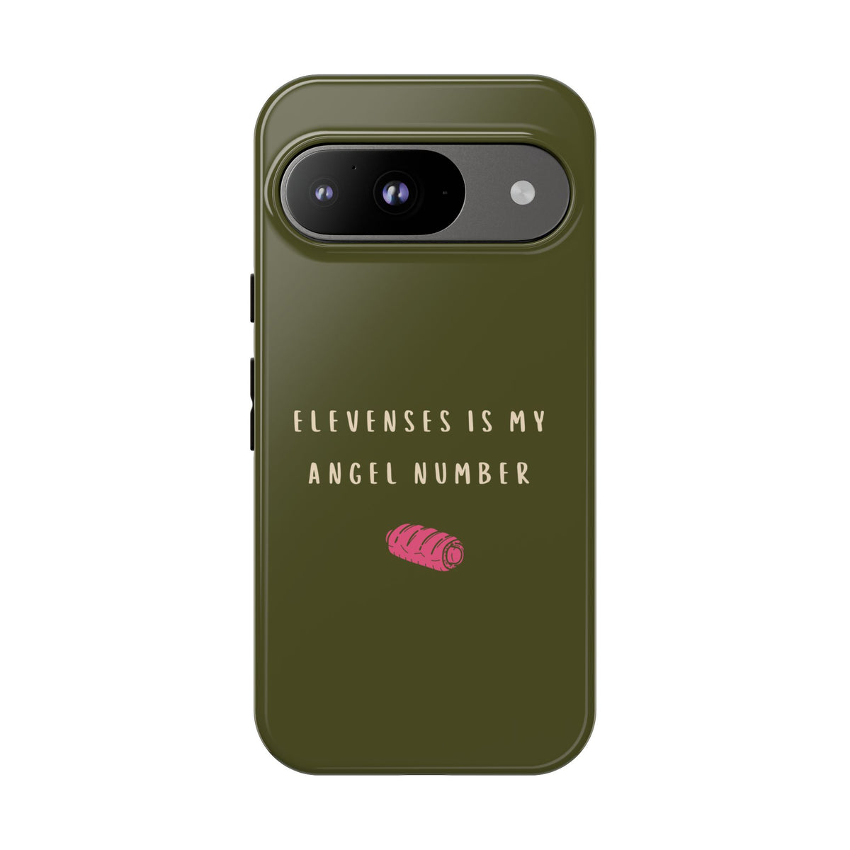 Green & Pink 'Elevenses Is My Angel Number' Case