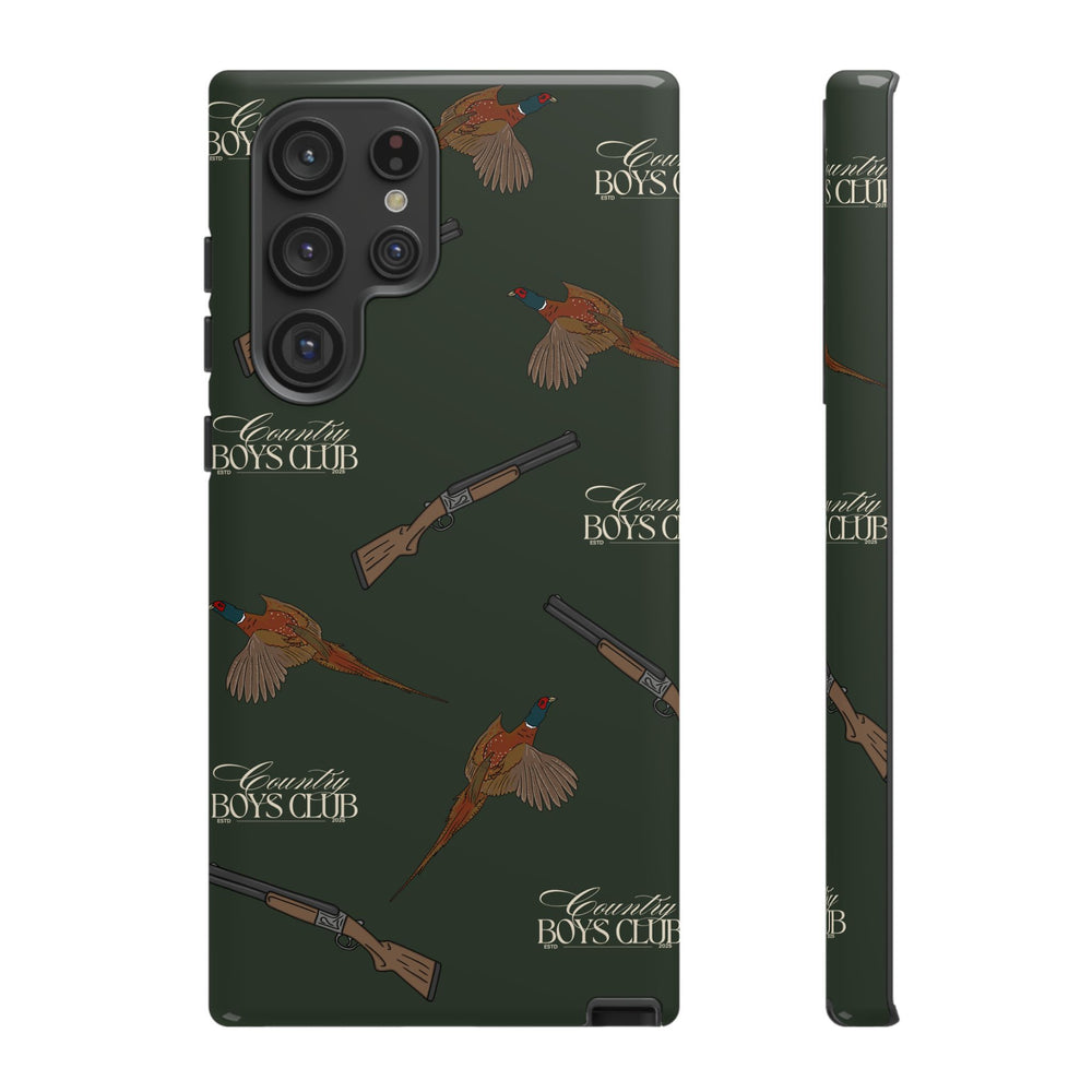 Field Green 'Boys Pheasants & Shotguns' Case  | CBC x Country Cases