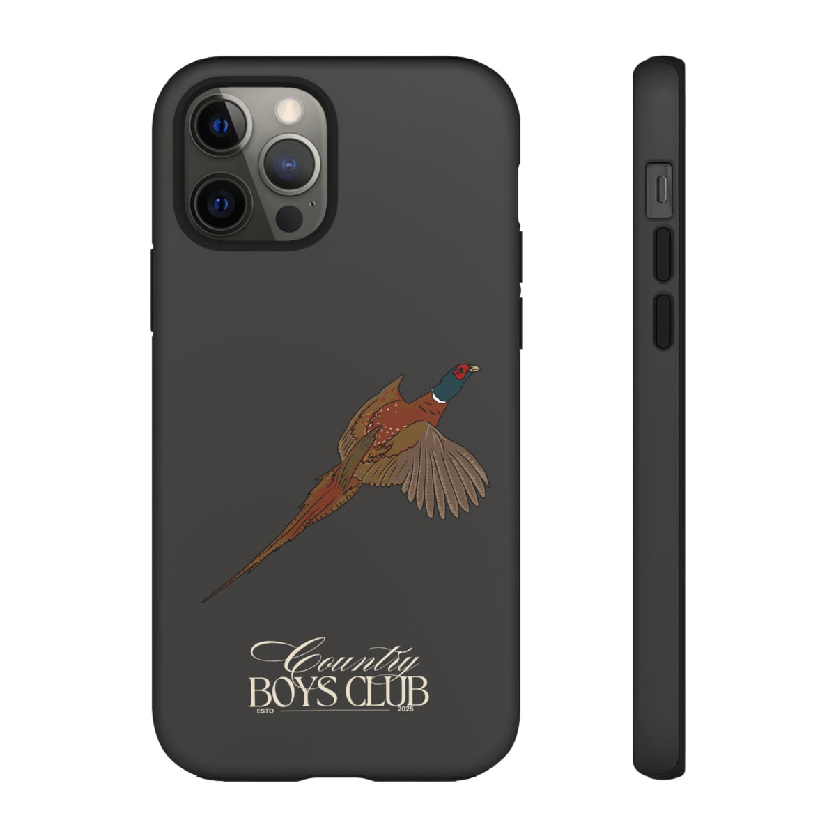 Charcoal 'Country Boys Club Pheasant' Case  | CGC x Country Cases