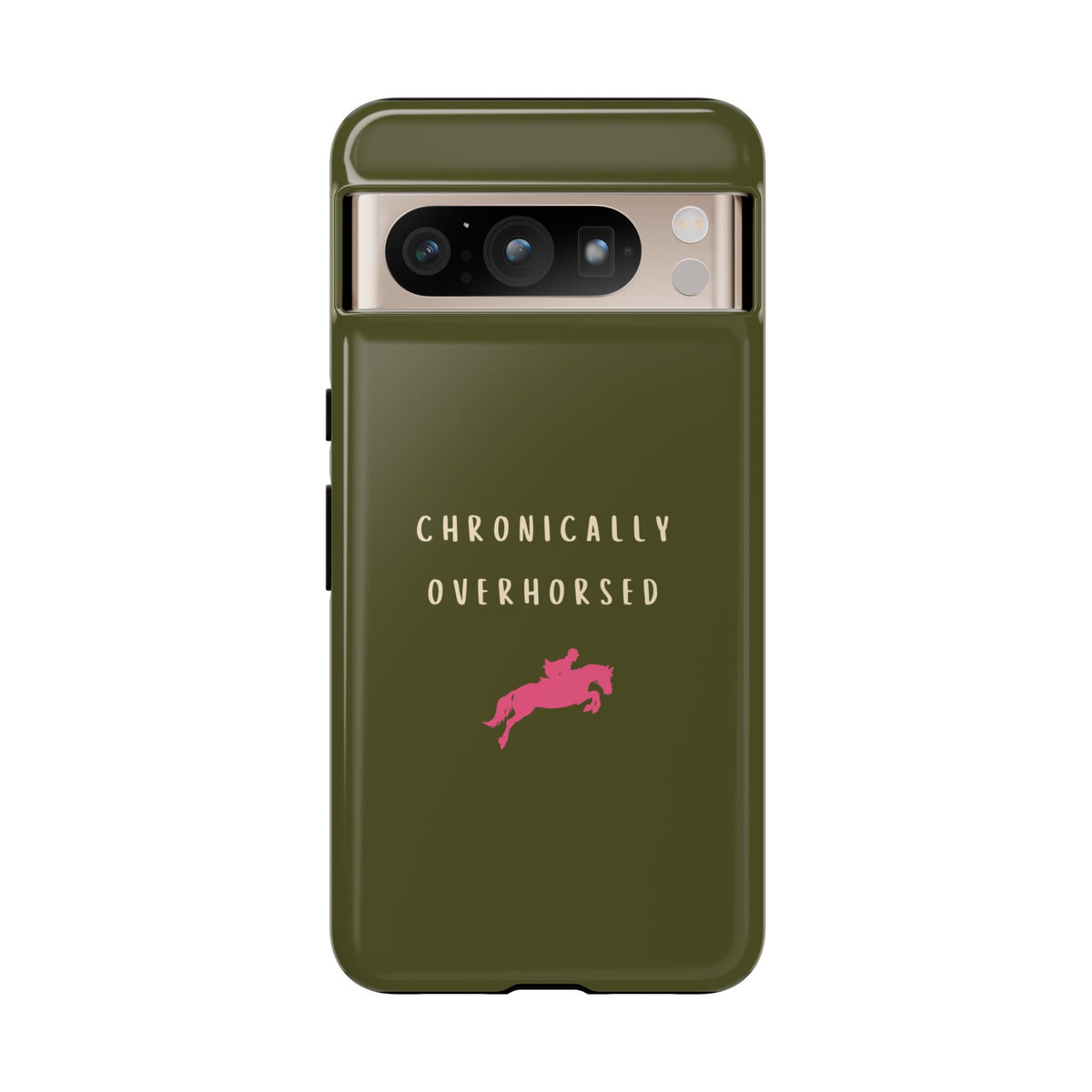 Green & Pink Chronically Overhorsed Case