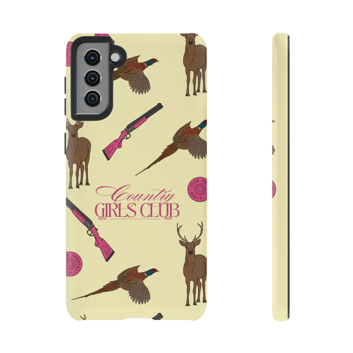 Butter Yellow 'Girls Love Guns' Case  | CGC x Country Cases