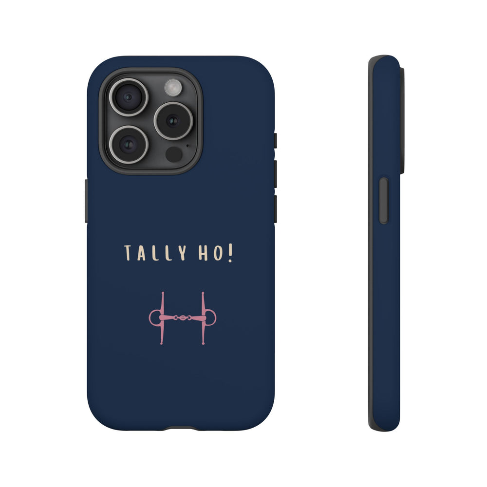 Navy & Pink 'Tally Ho!' (Snaffle)