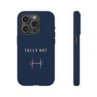 Navy & Pink 'Tally Ho!' (Snaffle)