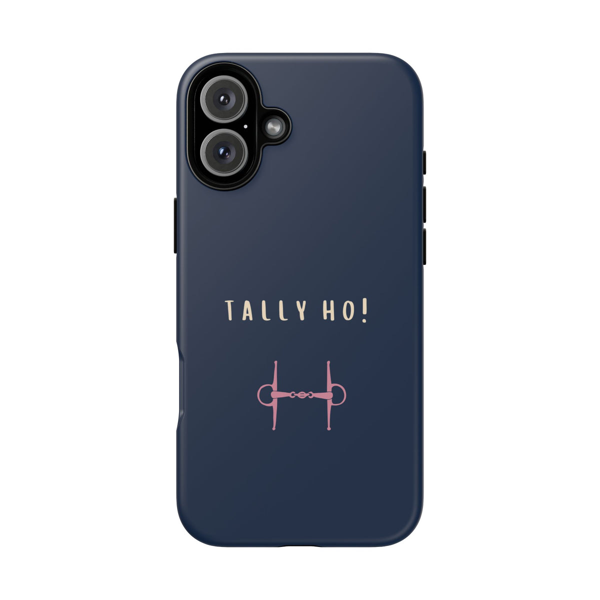 Navy & Pink 'Tally Ho!' (Snaffle)