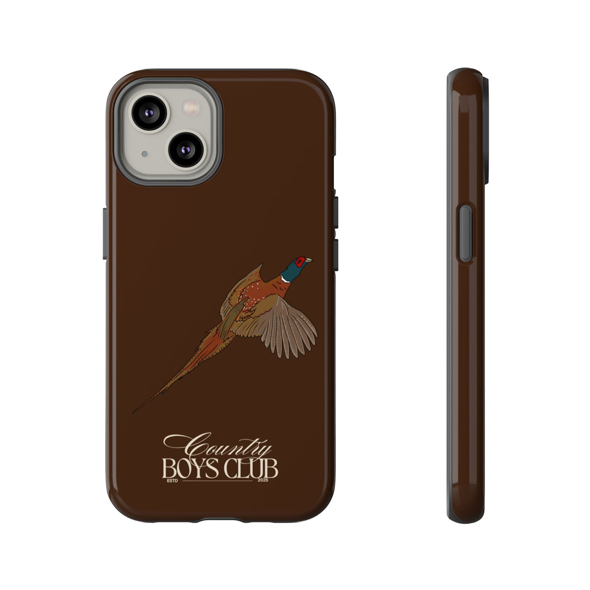 Chestnut Brown 'Country Boys Club Pheasant' Case  | CBC x Country Cases