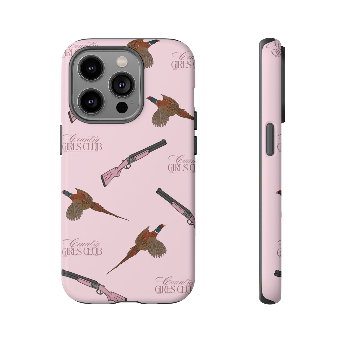 Pink 'Girls Pheasants & Shotguns' Case  | CGC x Country Cases