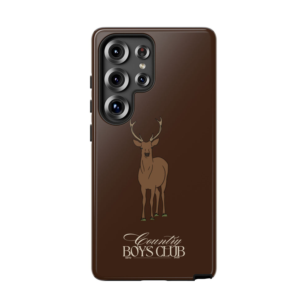 Chestnut Brown 'Country Boys Club Deer' Case  | CBC x Country Cases