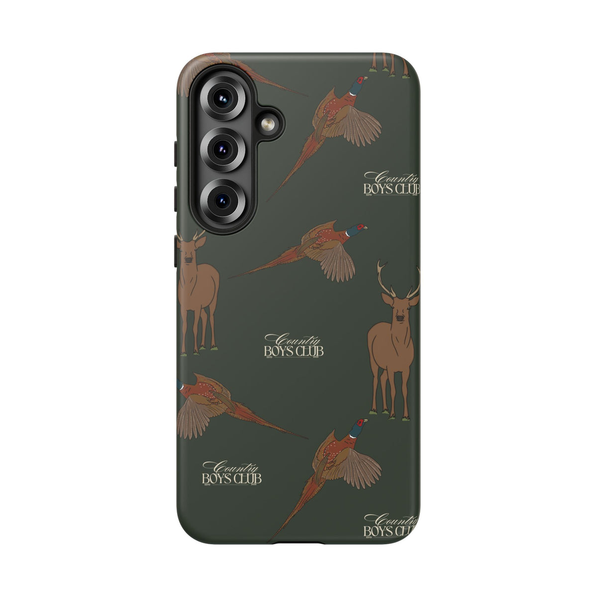 Field Green 'Boys Stags & Pheasants' Case  | CBC x Country Cases
