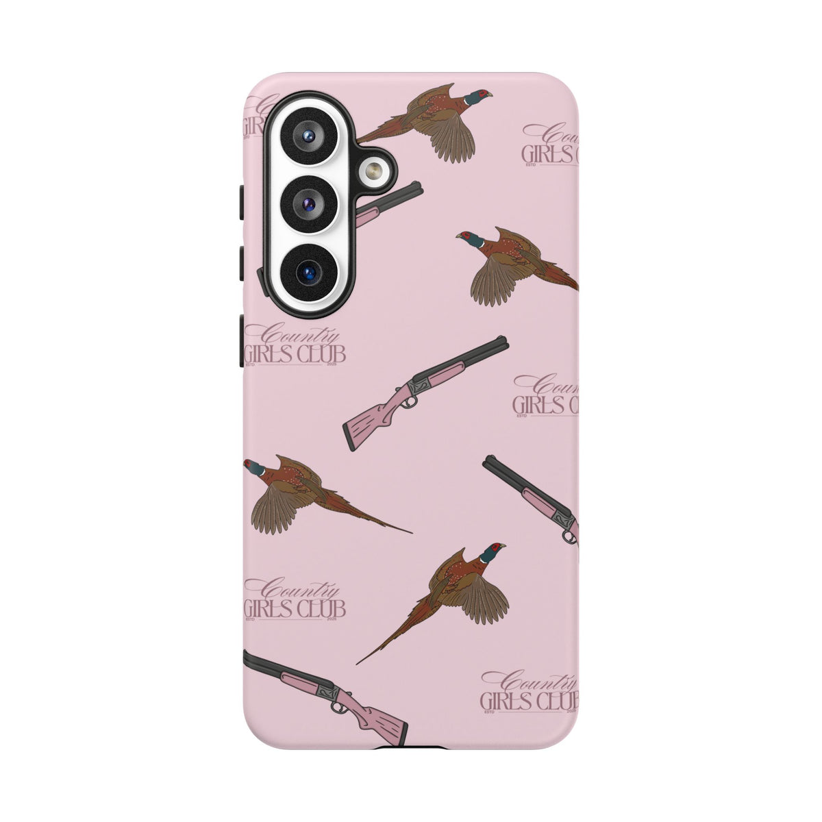 Pink 'Girls Pheasants & Shotguns' Case  | CGC x Country Cases