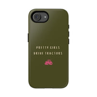 Green & Pink Pretty Girls Drive Tractors Case