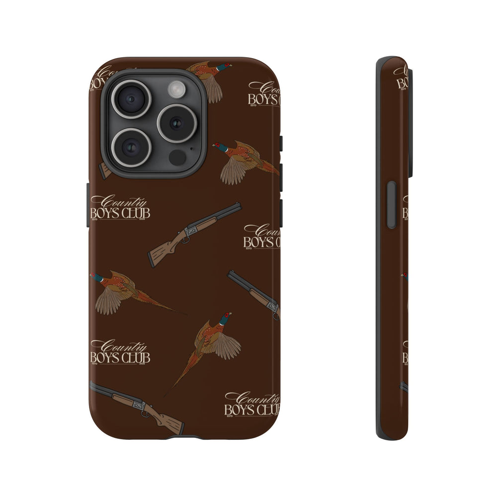 Chestnut Brown 'Boys Pheasants & Shotguns' Case  | CBC x Country Cases
