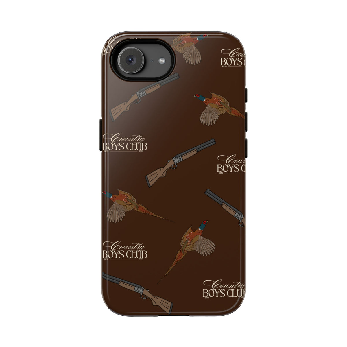 Chestnut Brown 'Boys Pheasants & Shotguns' Case  | CBC x Country Cases