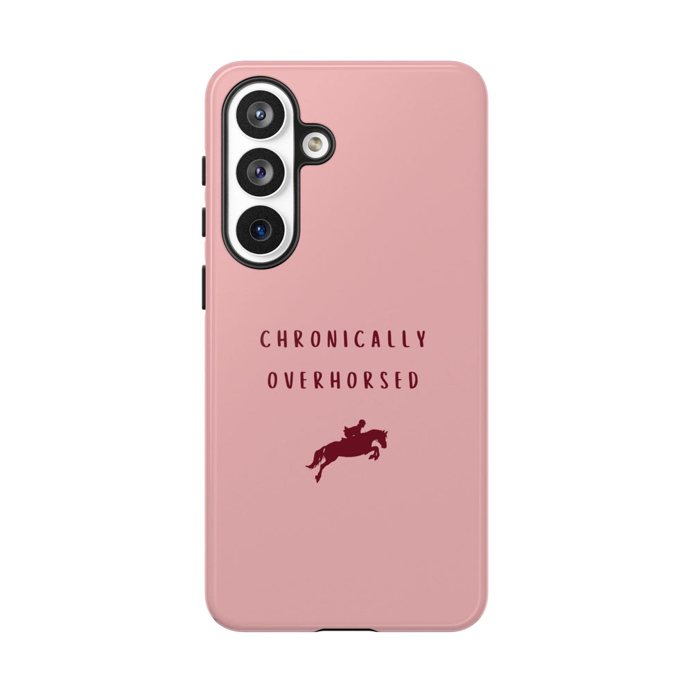 Pink & Burgundy "Chronically Overhorsed" Case