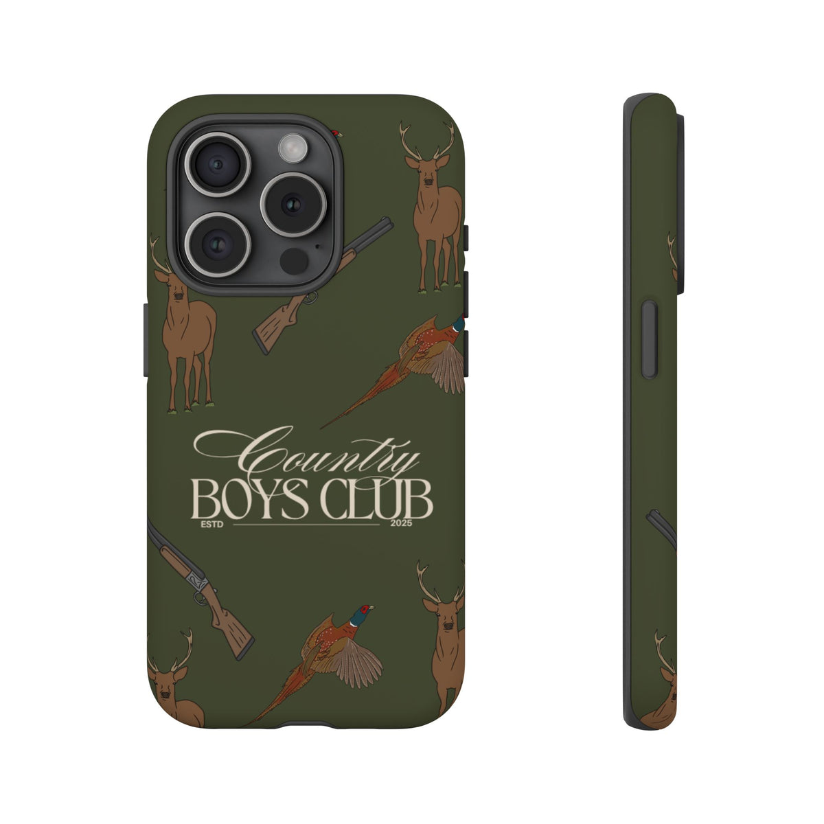 Forest Green Boys Love Guns Case  | CGC x Country Cases