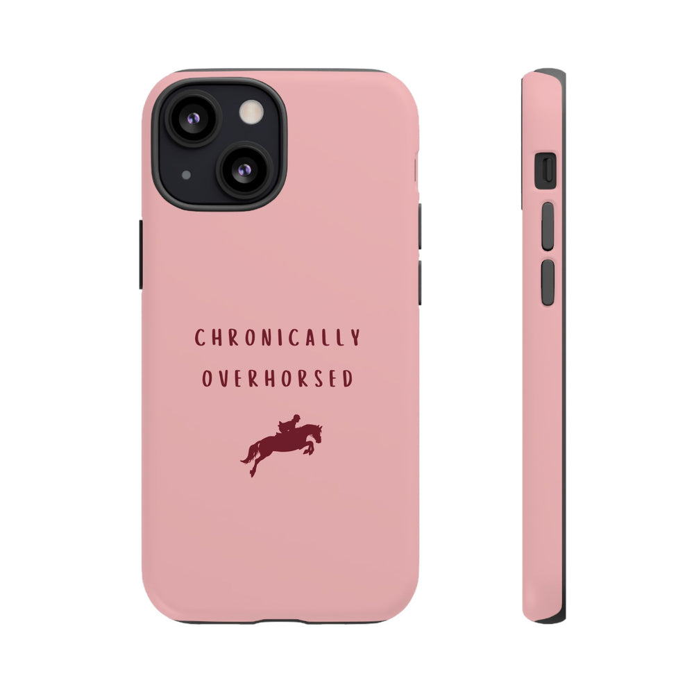 Pink & Burgundy "Chronically Overhorsed" Case