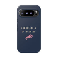 Navy & Pink "Chronically Overhorsed" Case