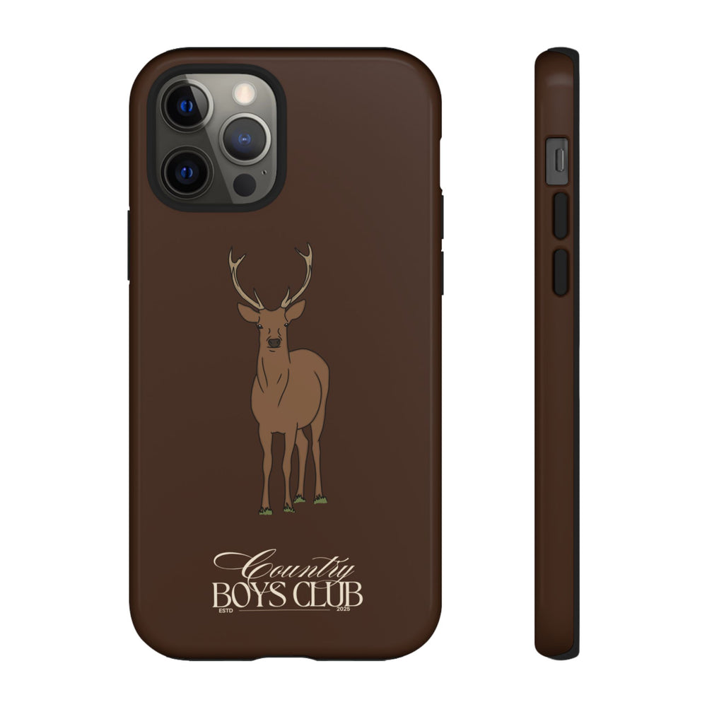 Chestnut Brown 'Country Boys Club Deer' Case  | CBC x Country Cases