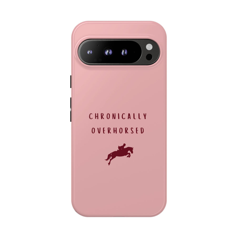 Pink & Burgundy "Chronically Overhorsed" Case