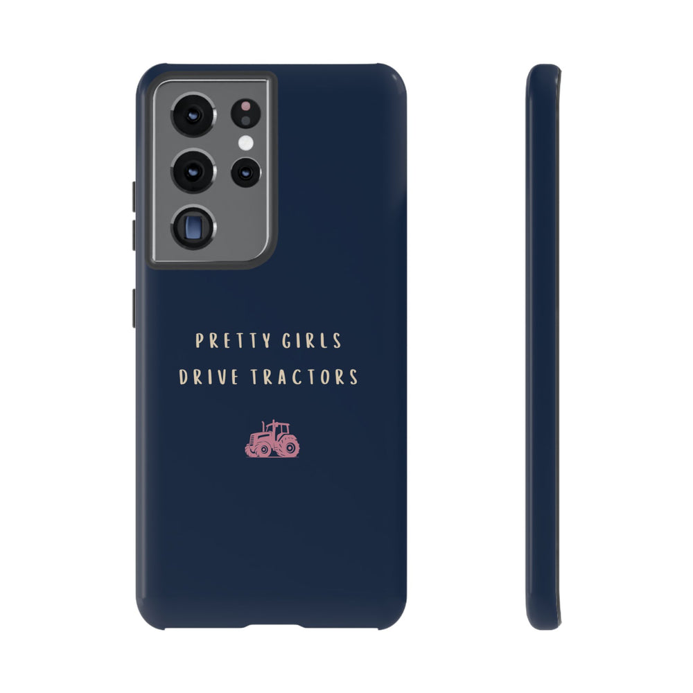 Navy & Pink 'Pretty Girls Drive Tractors' Case