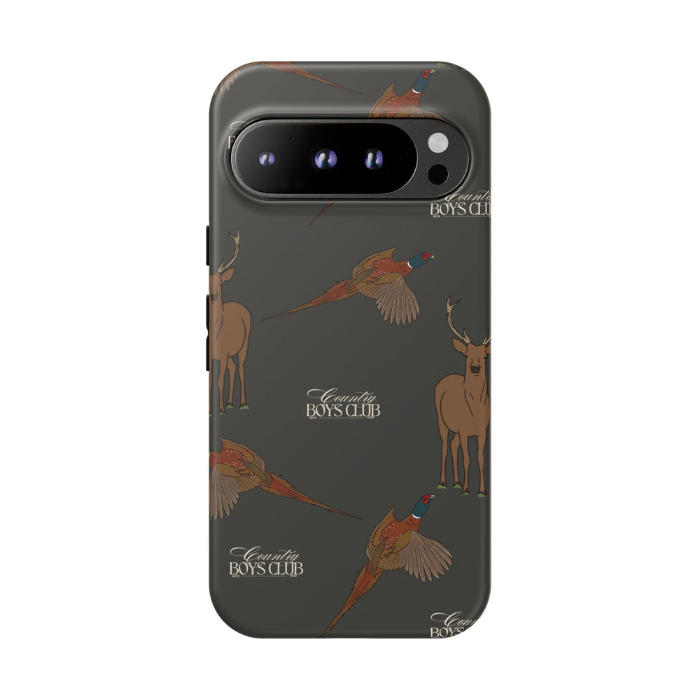 Charcoal 'Boys Stags & Pheasants' Case  | CBC x Country Cases