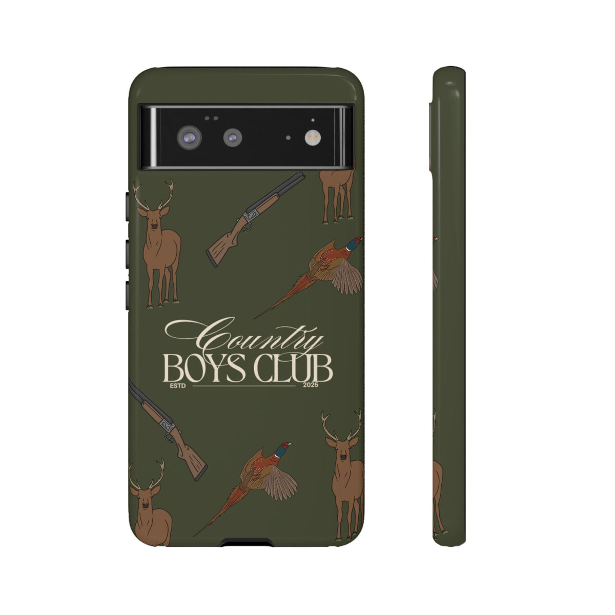 Forest Green Boys Love Guns Case  | CGC x Country Cases
